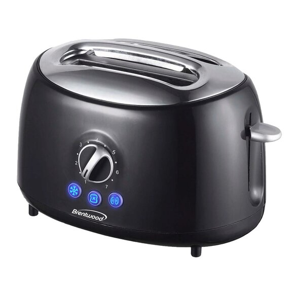 New Brentwood TS-270BK Cool Touch 2-Slice Extra Wide Slot Toaster, Black - Picture 1 of 6